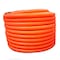 Hydromaxx 1.5"x100Ft Flexible Corrugated Orange PVC NON Split Tubing Wire Loom OPVCNS112100 - alternate 1